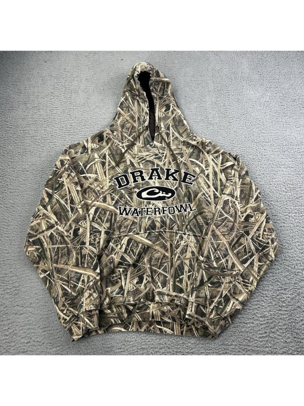 Drake Waterfowl Pullover Sweatshirt Hoodie Camo Size XL Hunting